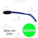 Spia Led Verde 220v compatibile 
