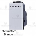 Interruttore bianco compatibile con serie Bticino LivingLight