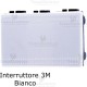 Interruttore 2 moduli compatibile con serie LivingLight Bianca 