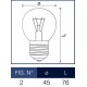 Lampada a incandescenza sfera 40W E27 Leuci