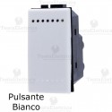Pulsante bianco compatibile con serie Bticino LivingLight