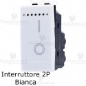 Interruttore 2P bianco compatibile con serie Bticino LivingLight