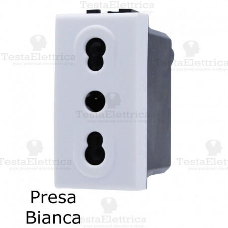 presa compatibile con serie LivingLight Bianca