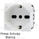 presa schuko compatibile con serie LivingLight Bianca