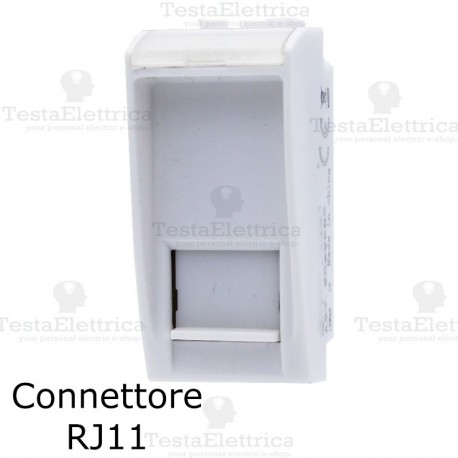 connettore rj11 compatibile con serie LivingLight Bianca