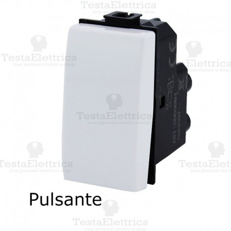 Pulsante bianco compatibile Bticino Matix