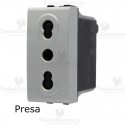 Presa 10/16A TECH compatibile con serie Bticino LivingLight
