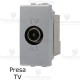 presa tv grigia compatibile con serie Living Light tech