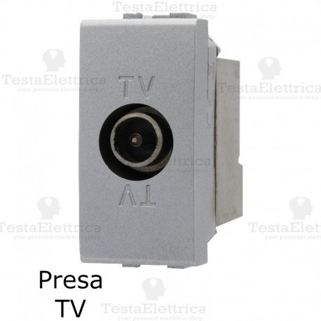 presa tv grigia compatibile con serie Living Light tech