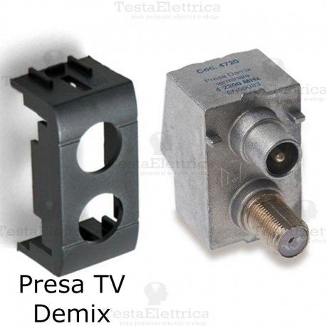 Presa demix compatibile con serie Bticino LivingLight