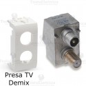 Presa TV demix bianca compatibile con serie Bticino LivingLight