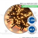 Serie da 1200 reflex LED luce calda per interno ed esterno