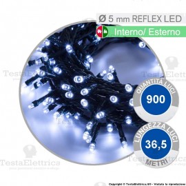 Catena di natale a reflex led bianco freddo