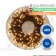 Catena di natale a led fissa Bianco caldo 