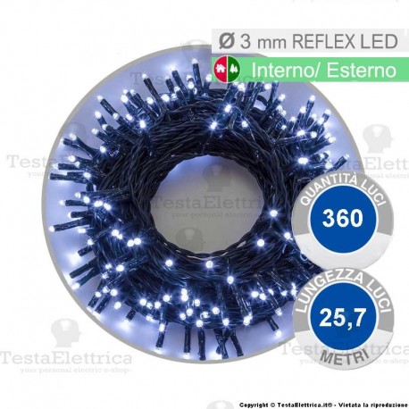 Catena di natale a led bianco freddo