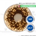 Serie da 360 reflex LED bianco caldo per interno ed esterno
