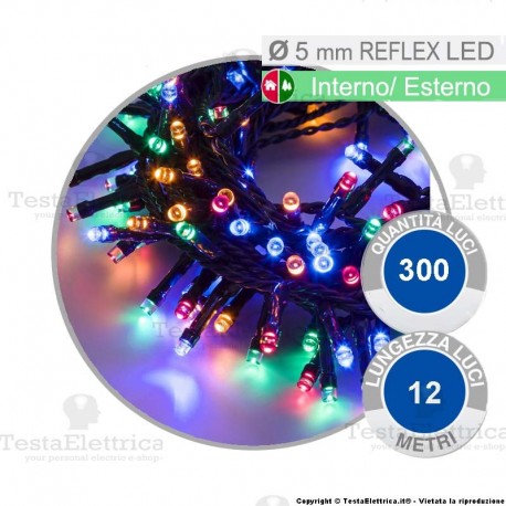 piccola Catena di natale a led Multicolore