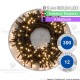 Catena di natale a led luce calda a batterie