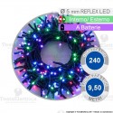 Serie da 240 reflex LED Multicolore a batterie per interno ed esterno