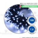 Serie da 180 reflex LED bianco freddo per interno ed esterno