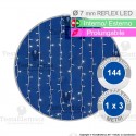 Tenda Luminosa Bianco Freddo maxi LED 1 metro x 3 metri