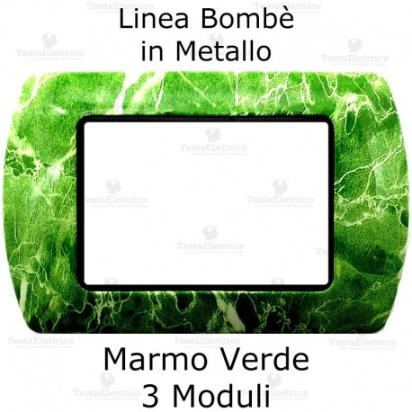 Placchetta compatibile bticino Living Light Verde Marmo