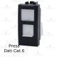 Presa Dati RJ45 categoria 6 compatibile con serie Bticino LivingLight