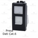 Presa Dati RJ45 CAT. 6 compatibile con serie Bticino LivingLight
