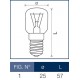 Lampada a incandescenza piccola pera 3C 13W E14 Leuci
