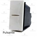 Pulsante assiale bianco compatibile con serie Bticino Axolute