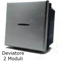 Deviatore assiale 2 moduli tech compatibile con serie Bticino Axolute