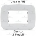 Placca Bianca 3,4 e 6 moduli in ABS compatibile con serie Bticino Axolute