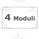 placca 4 moduli