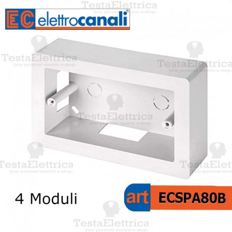 Cassetta portafrutti 4 moduli
