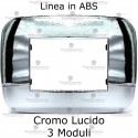 Placca Cromo Lucido 3,4 e 6 moduli in ABS compatibile con serie Bticino Axolute