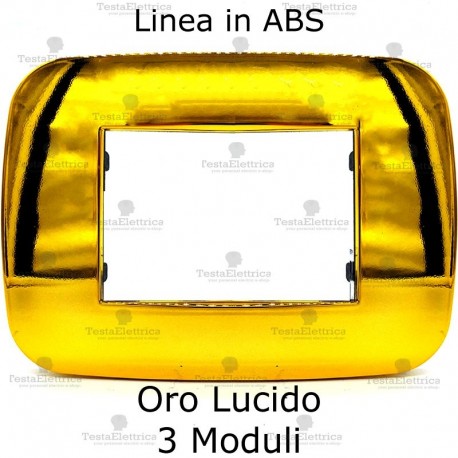 Placca oro lucido compatibile bticino Axolute