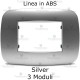 Placchetta compatibile bticino Axolute silver