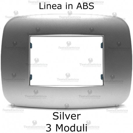 Placchetta compatibile bticino Axolute silver