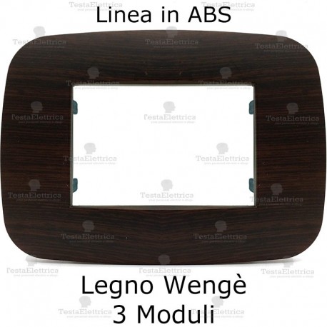 Placca wengè compatibile bticino Axolute 