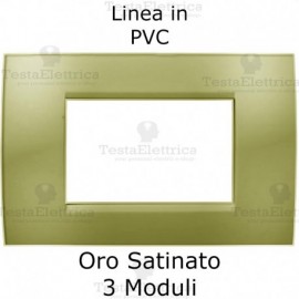Placca oro satinato compatibile LivingLight 