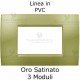 Placca oro satinato compatibile LivingLight  