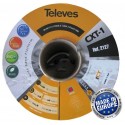 cavo tv per digitale terrestre e satellitare acciaio ramato 6,8 mm 100 Mt Televes