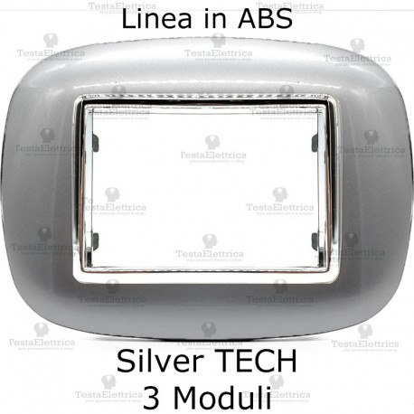  placca compatibile axolute silver