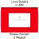 Placchetta Rosso Ferrari compatibile con serie Bticino LivingLight 