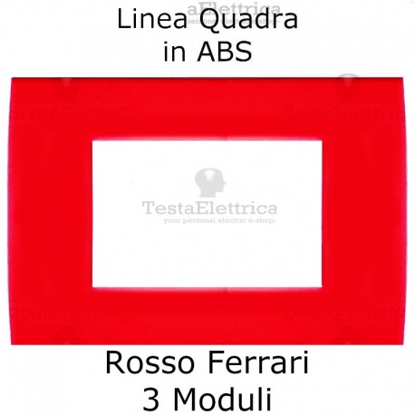 Placchetta Rosso Ferrari compatibile con serie Bticino LivingLight 