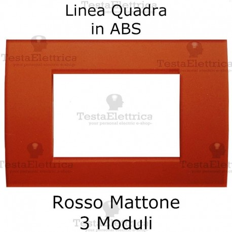 Placchetta Rosso terracotta compatibile con serie Bticino LivingLight 