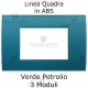 Placchetta Verde Petrolio compatibile con serie Bticino LivingLight 