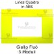 Placchetta Giallo Fluò  compatibile con serie Bticino LivingLight 
