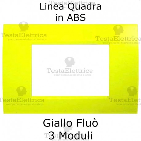 Placchetta Giallo Fluò  compatibile con serie Bticino LivingLight 