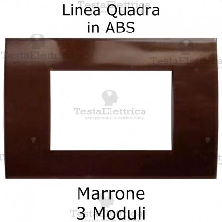 Placchetta Marrone compatibile con serie Bticino LivingLight 